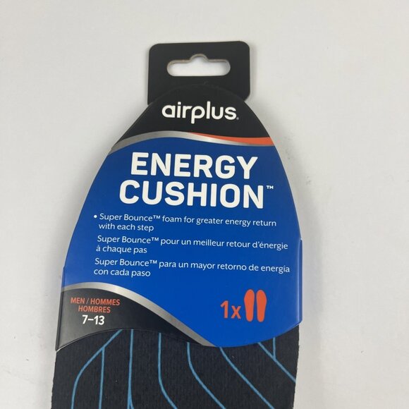 AIR ENERGY CUSHION INSOLE MENS Sizes 7-13 Shoes Feet Support Soft Super Bounce - Picture 2 of 7